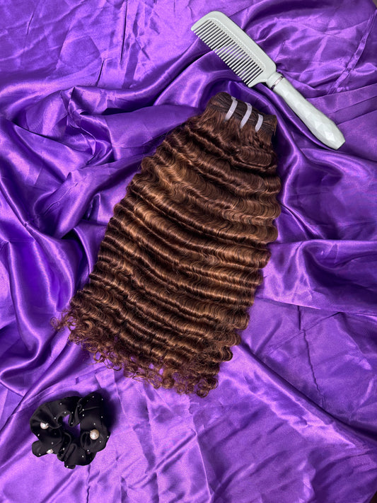 Burmese Curly 12"-32" one bundle (Single Drawn)